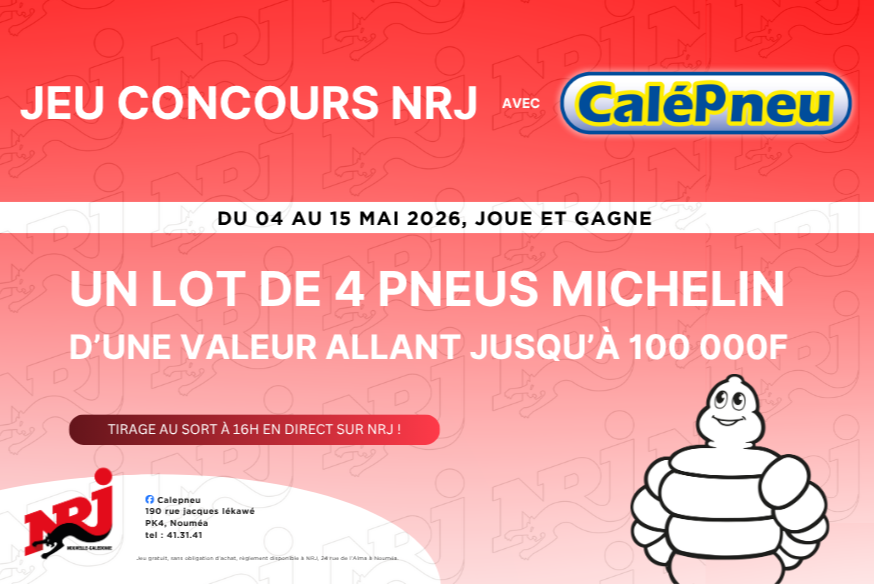 Jeu concours NRJ Calépneu : gagne 4 pneus Michelin