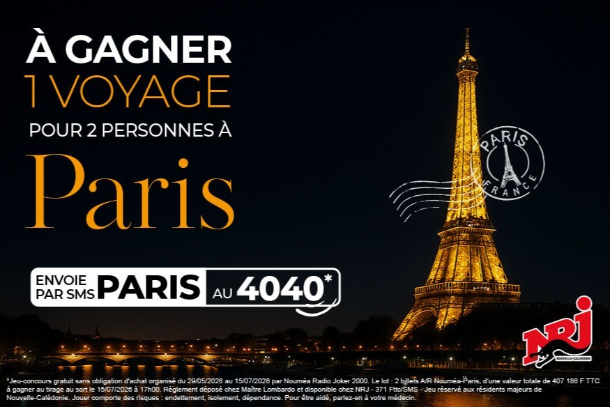 Gagne un voyage à Paris pour deux personnes avec NRJ